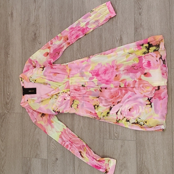 NWT Pink Floral BCBG Dress - Picture 1 of 11